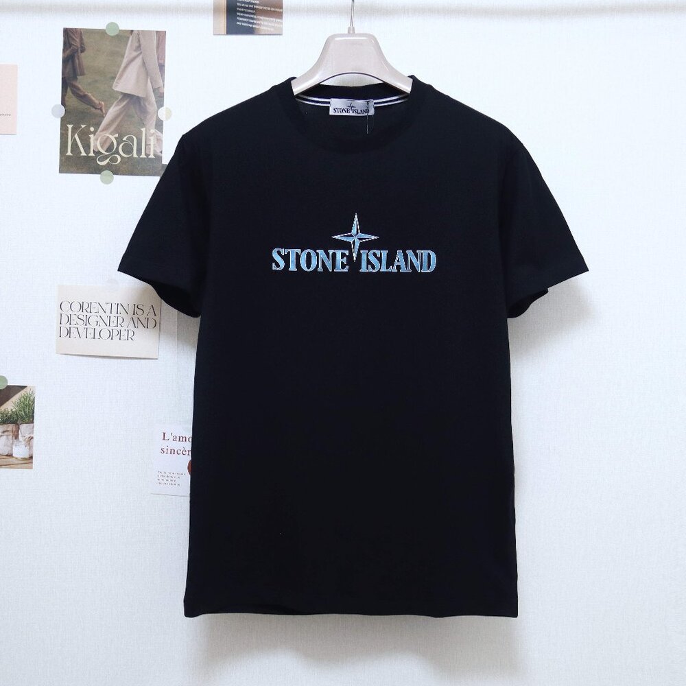 Stone Island lettering logo print short sleeves Size XL